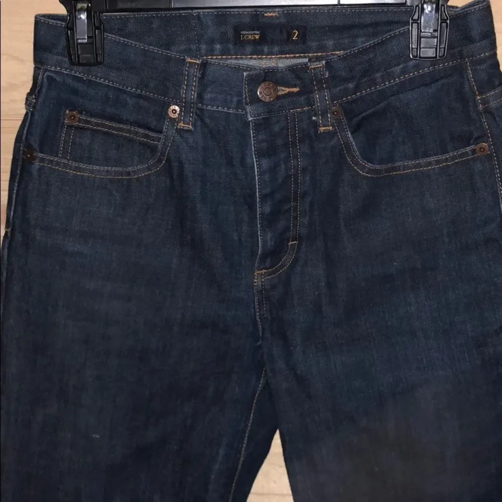 J. Crew Button-Fly Raw Edge Crop‎ Jeans